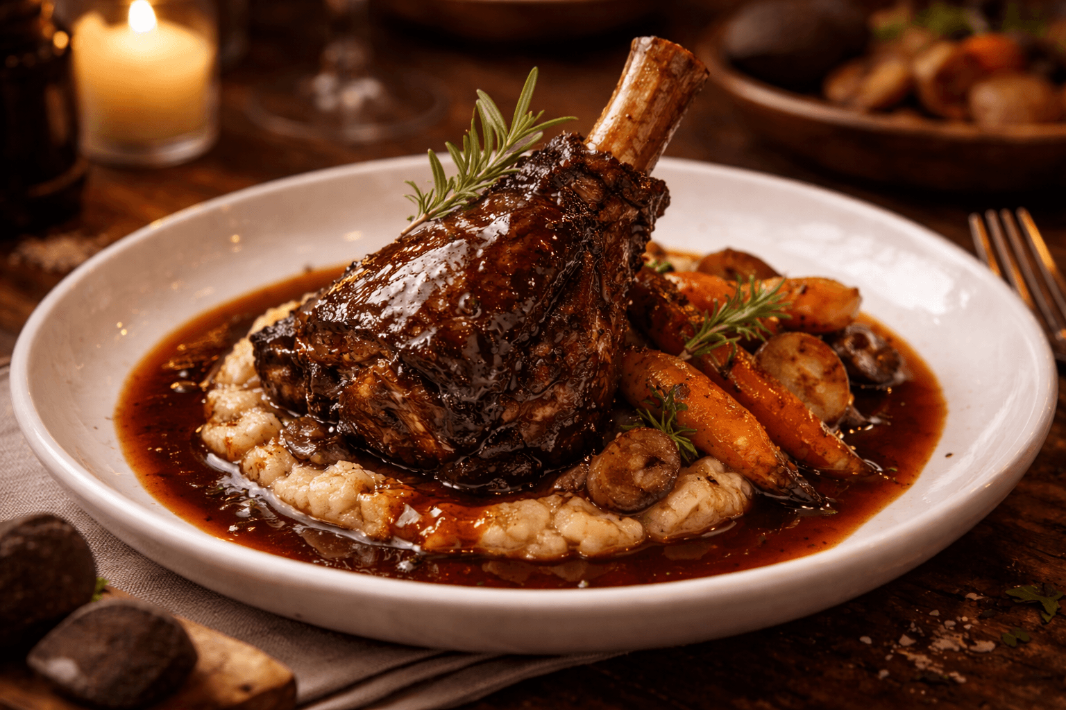 Slow-Braised Lamb Shank