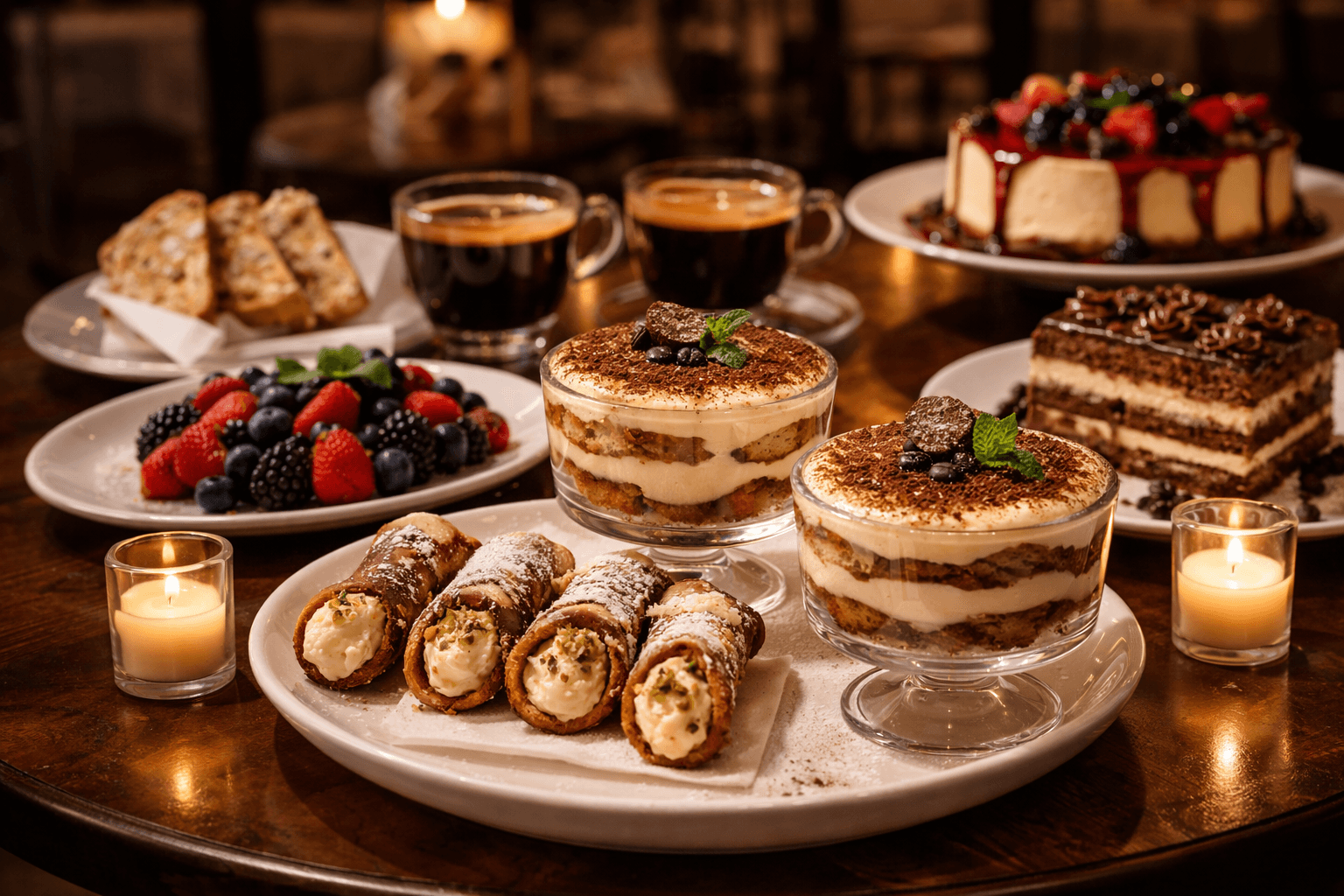 Dessert presentation